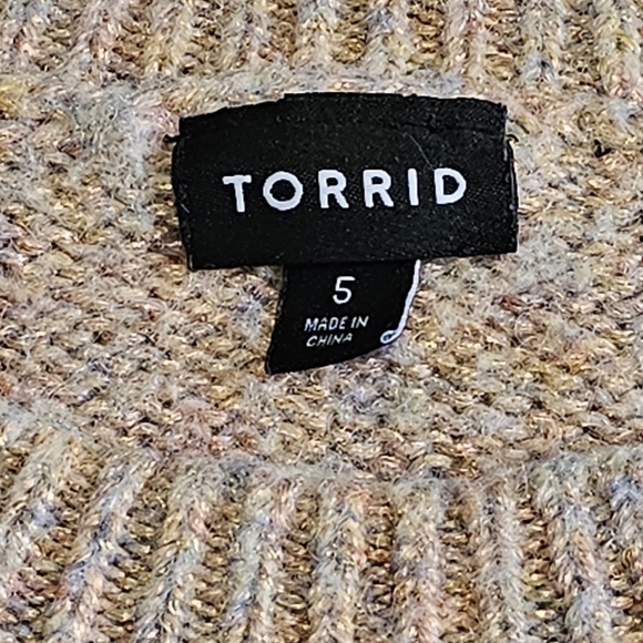 Torrid Shimmer Wool Blend Pullover Drop Shoulder Sweater - Picture 8 of 9